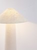 Lampa podłogowa stojąca lniana abażurowa biała rystykalna boho industrialna Luces Exclusivas